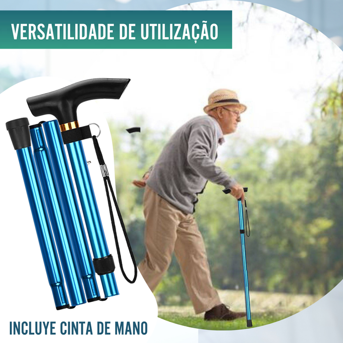 Bengala Dobrável e Extensível para Caminhar | Azul