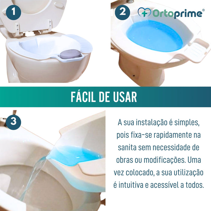 Bidé Adaptável WC Higiene Íntima | Suporte para Sabão