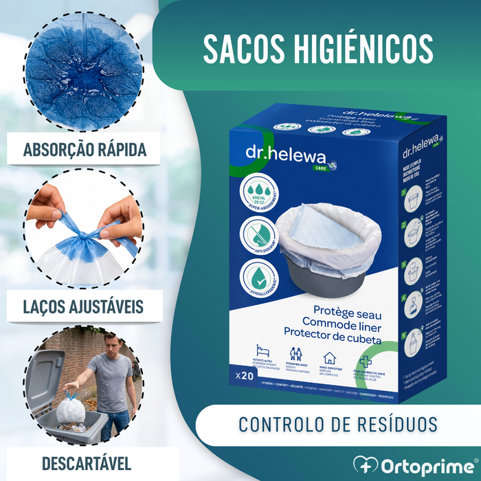 Sacos Descartáveis para Sanitário Absorventes | Pack 20