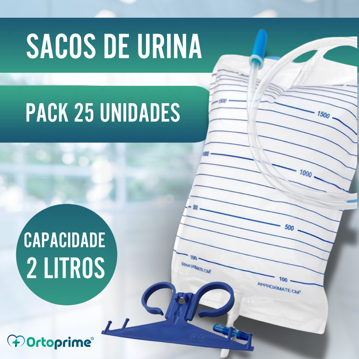 Bolsas Coletoras de Urina 2L Homem e Mulher | Pack 25 Unidades