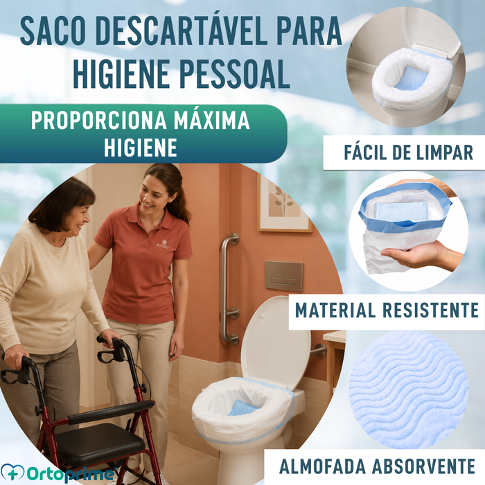 Sacos Higiénicos Descartáveis para Sanitário | 20 Unidades