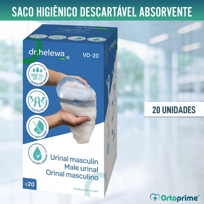 Sacos Higiénicos Descartáveis para Urinóis Masculinos 600 ml