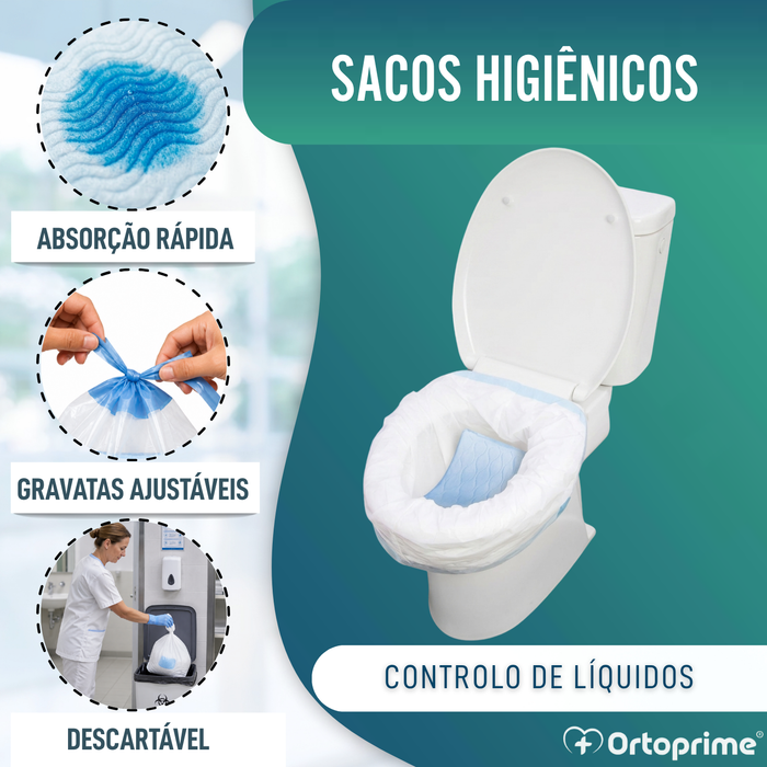 Sacos Higiénicos Descartáveis para Sanitário | 20 Unidades
