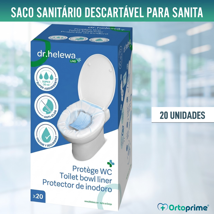 Sacos Higiénicos Descartáveis para Sanitário | 20 Unidades