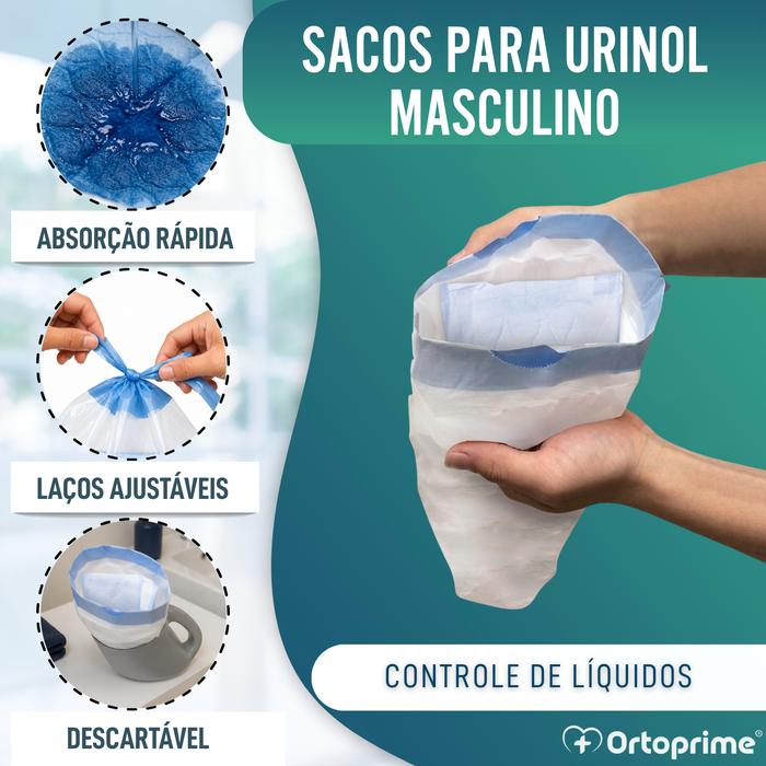 Sacos Higiénicos Descartáveis para Urinóis Masculinos 600 ml