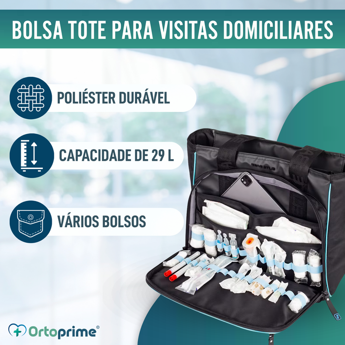 Bolsa Totebag para Visitas Domiciliárias | Uso Profissional
