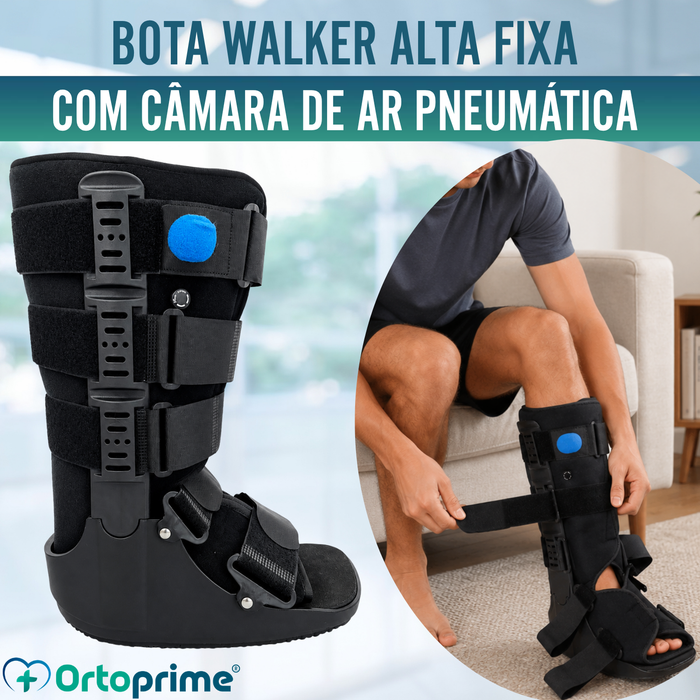 Bota Walker Longa Fixa com Câmara de Ar | Bota Ortopédica