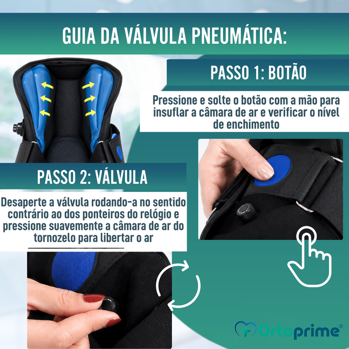 Bota Walker Longa Fixa com Câmara de Ar | Bota Ortopédica