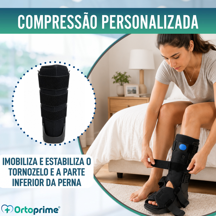 Bota Walker Longa Fixa com Câmara de Ar | Bota Ortopédica