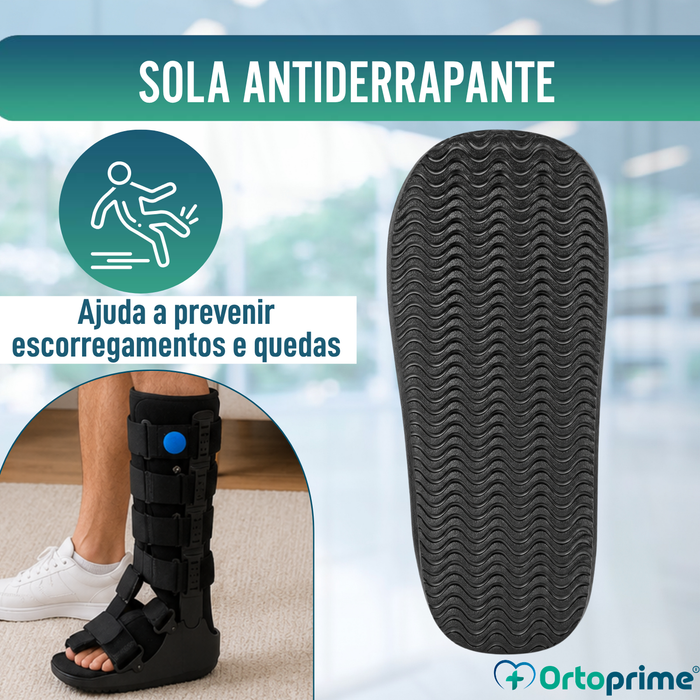 Bota Walker Longa Fixa com Câmara de Ar | Bota Ortopédica