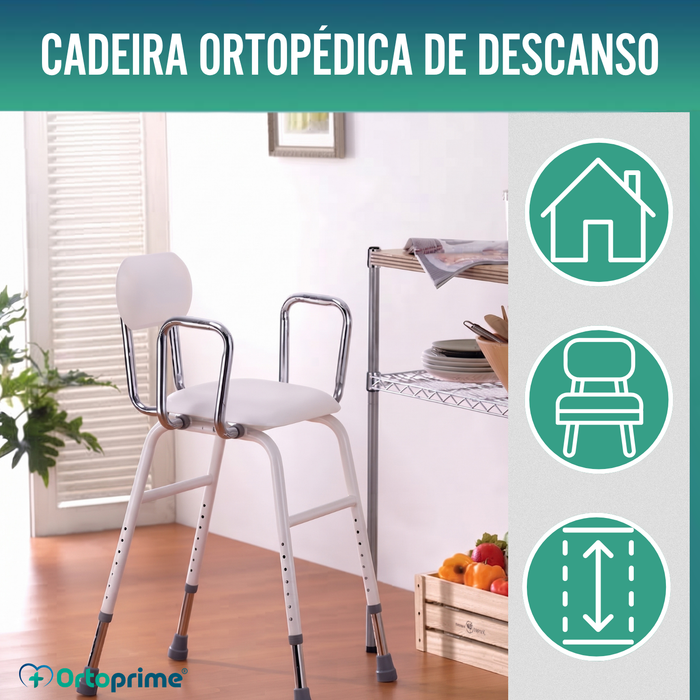 Cadeira com Apoio de Braços - Altura Ajustável