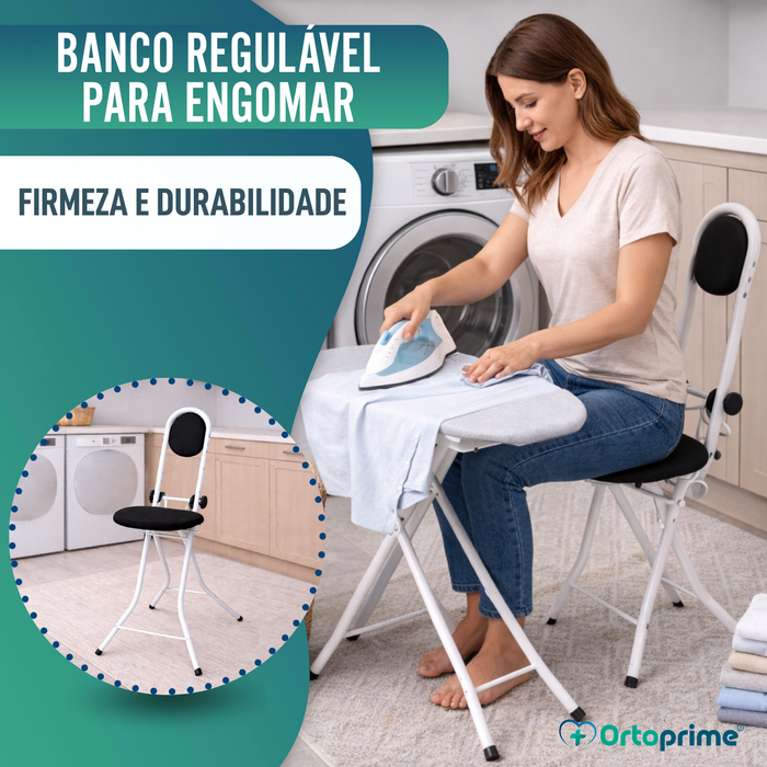 Cadeira de Apoio com Encosto | Altura Regulável