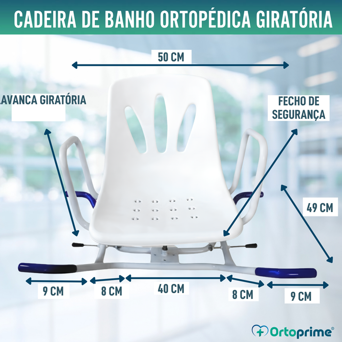 Cadeira de Banho Giratória de 360º