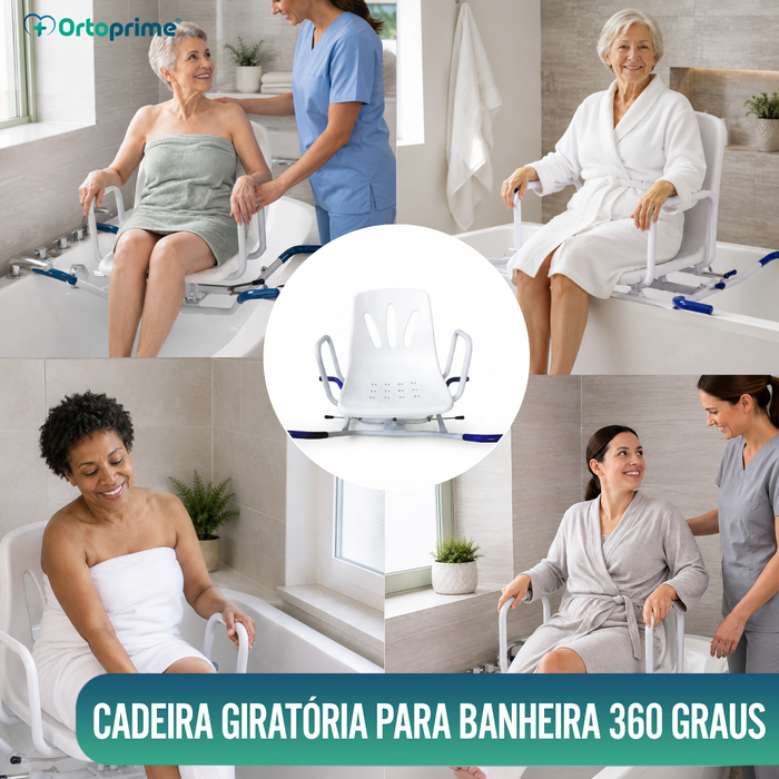 Cadeira de Banho Giratória de 360º