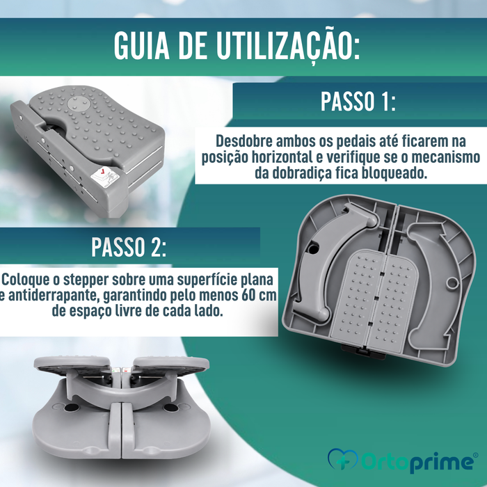 Mini Stepper Dobrável para Idosos | Pedais Estáticos