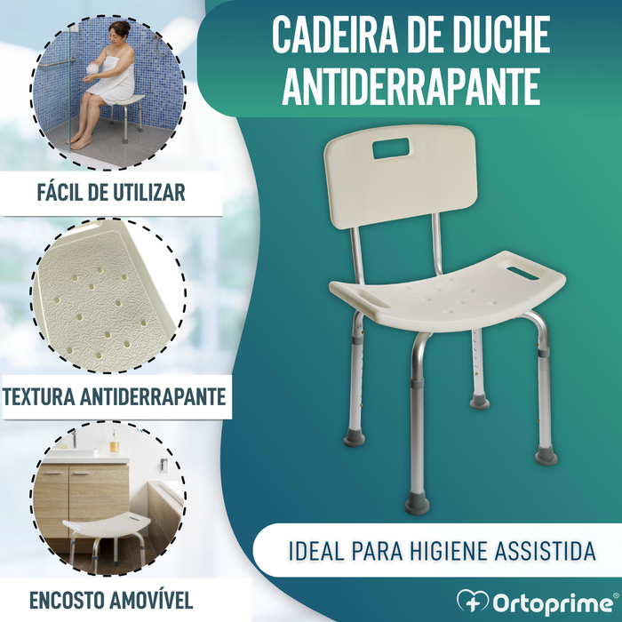 Cadeira de Banho Antiderrapante