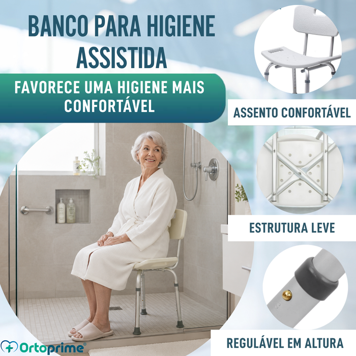 Cadeira de Banho Antiderrapante