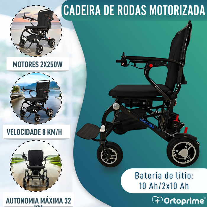 Cadeira de Rodas Elétrica de Alto Desempenho Transportável