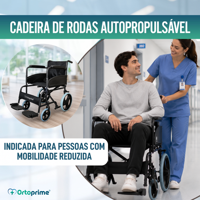 Cadeira de Rodas Dobrável Ortopédica para Adultos