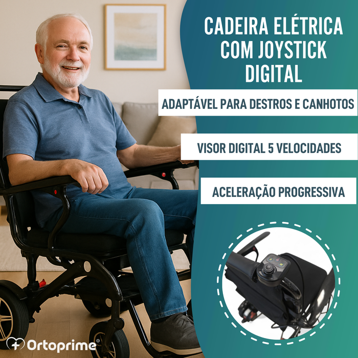 Cadeira de Rodas Elétrica de Alto Desempenho Transportável