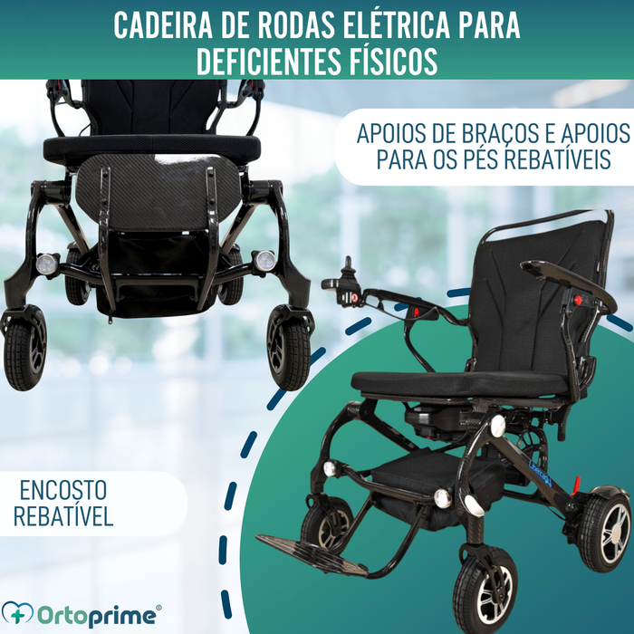 Cadeira de Rodas Elétrica de Alto Desempenho Transportável