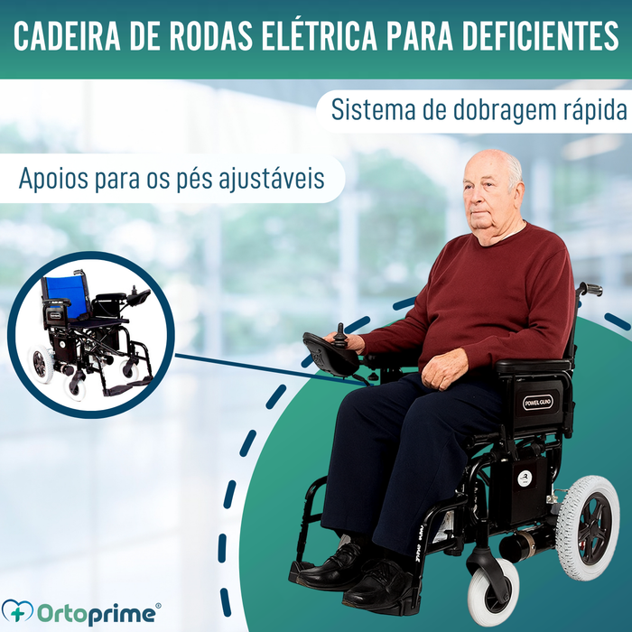 Cadeira de Rodas Elétrica | Sistema de Dobragem Rápida