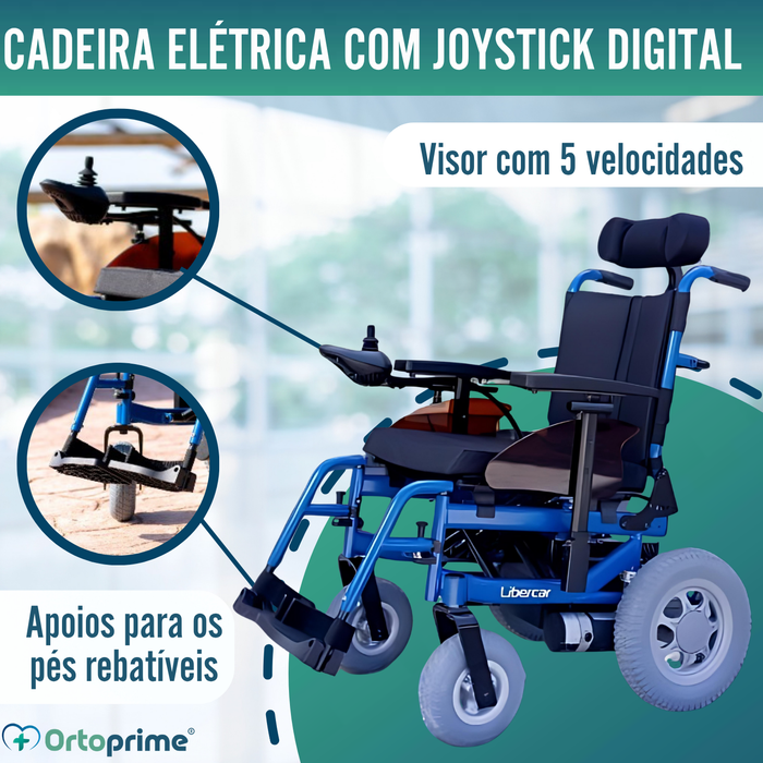 Cadeira de rodas elétrica ajustável | Múltiplas posições