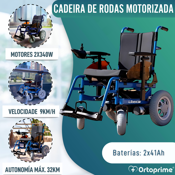 Cadeira de rodas elétrica ajustável | Múltiplas posições
