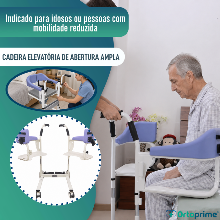 Cadeira de Transferência 3 em 1 | Cadeira WC Regulável