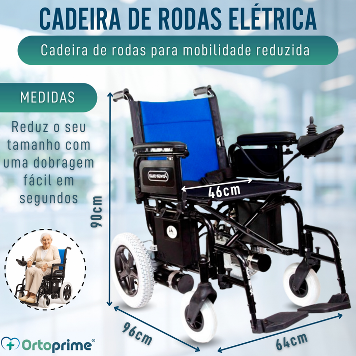 Cadeira Elétrica para Mobilidade Reduzida | Rodas Maciças