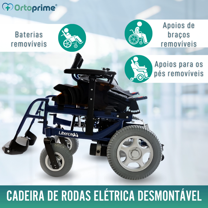 Cadeira de rodas elétrica ajustável | Múltiplas posições