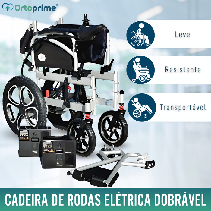 Silla Eléctrica de Rodas Grandes | Com Bateria de Lítio