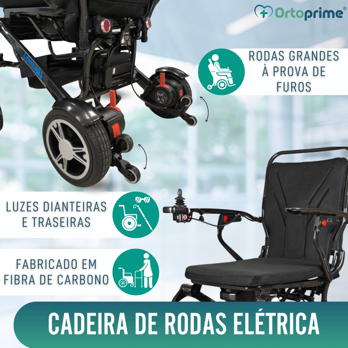 Cadeira de Rodas Elétrica de Alto Desempenho Transportável