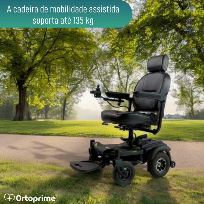 Cadeira de Rodas Elétrica Desmontável com Joystick Digital