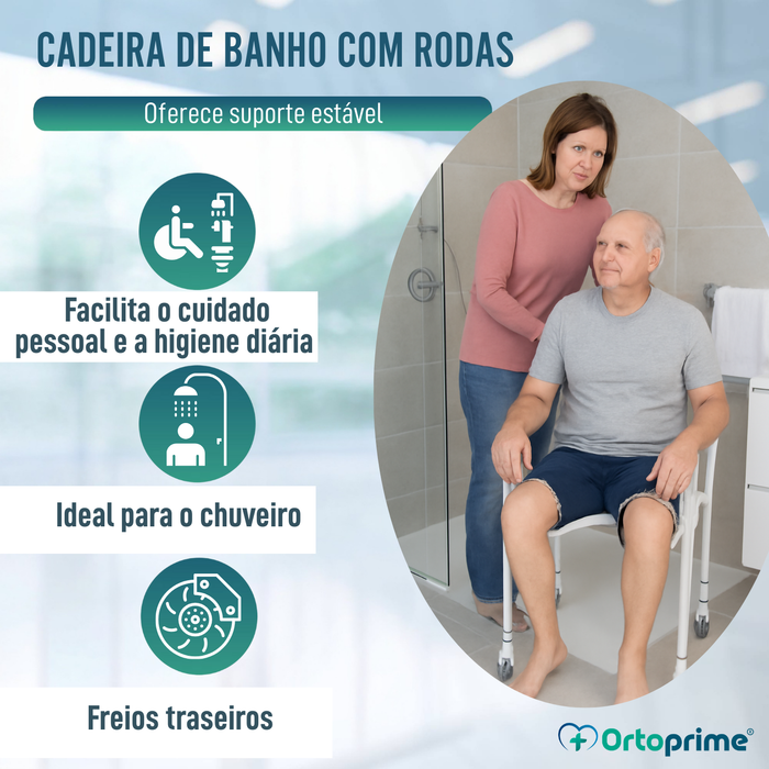 Cadeira de Duche em U | Assento de Banho Dobrável