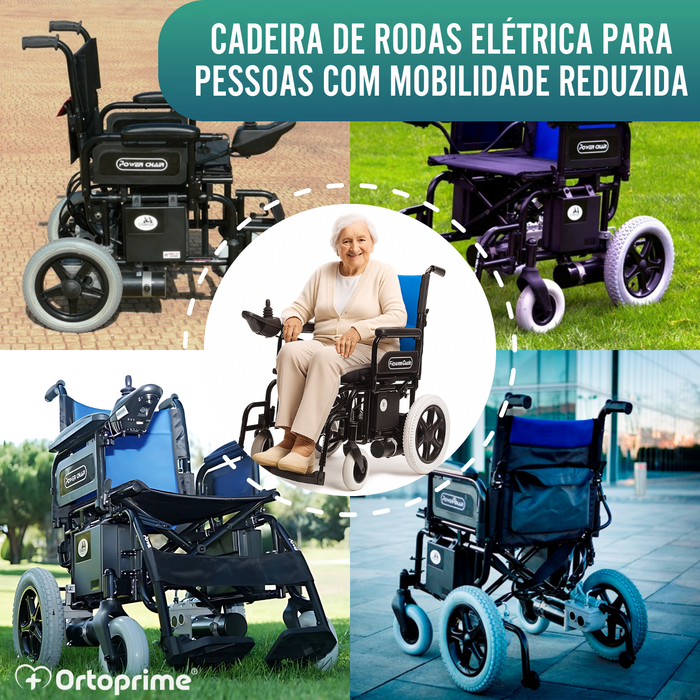 Cadeira Elétrica para Mobilidade Reduzida | Rodas Maciças