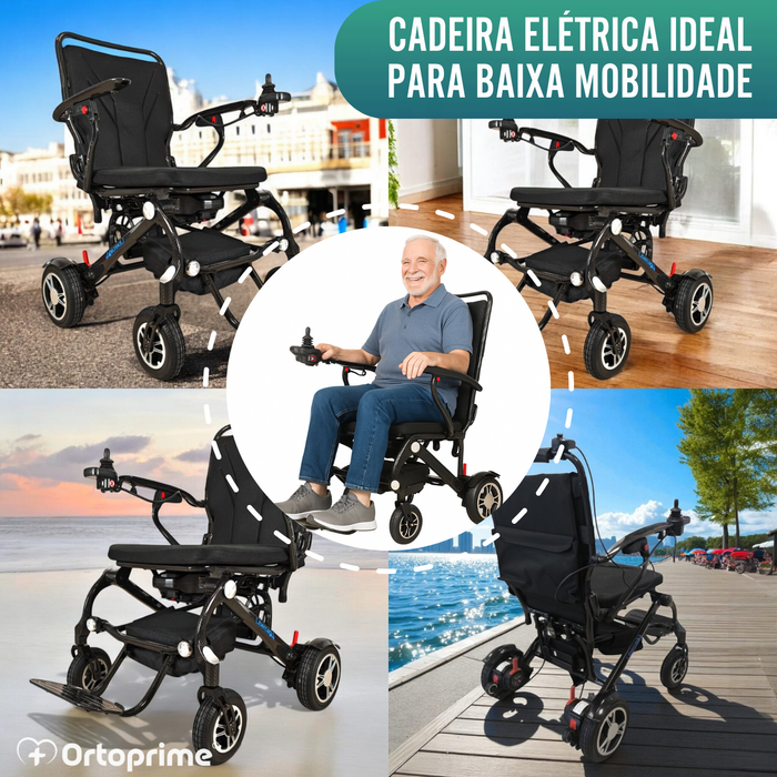 Cadeira de Rodas Elétrica de Alto Desempenho Transportável