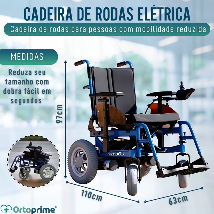 Cadeira de rodas elétrica ajustável | Múltiplas posições