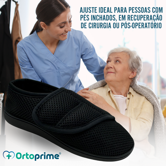 Sapatilhas Ortopédicas Mulher e Homem Pés Inchados Respirável