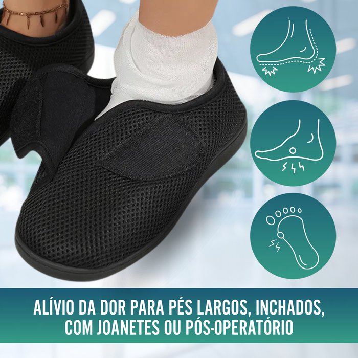 Sapatilhas Ortopédicas Mulher e Homem Pés Inchados Respirável