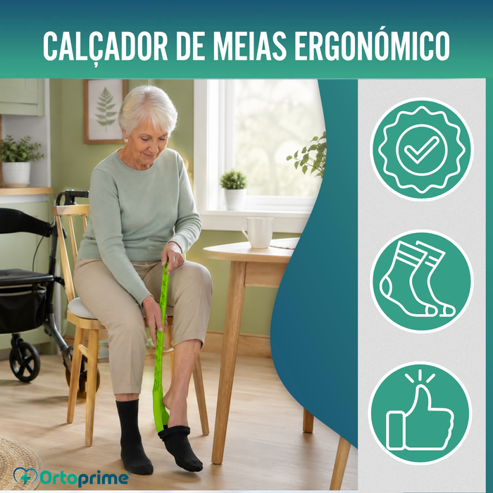 Calçador de Meias e Meias de Compressão