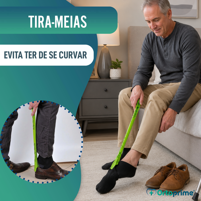 Calçador de Meias e Meias de Compressão
