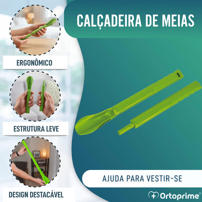 Calçador de Meias e Meias de Compressão