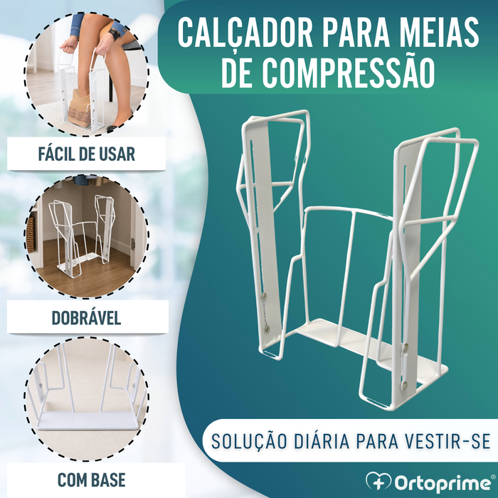 Calçador de Meias de Compressão | Ajuda Dobrável
