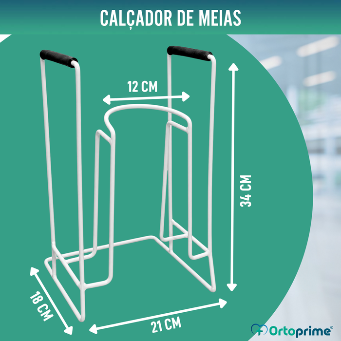 Calçadeira de Compressão para Meias - Com Base