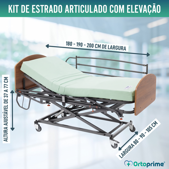 Cama com Elevador Móvel Articulado Elétrico - Pacote Resistance