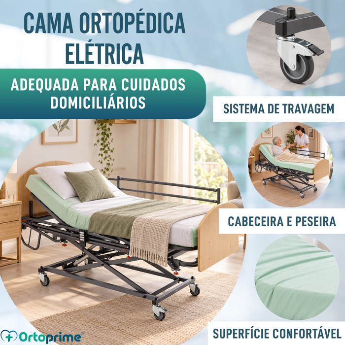Cama com Elevador Móvel Articulado Elétrico - Pacote Resistance