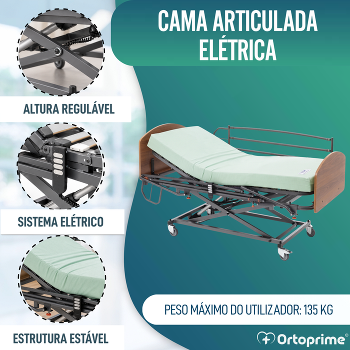 Cama com Elevador Móvel Articulado Elétrico - Pacote Resistance