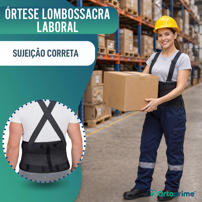 Cinta Lombossagrada de Trabalho | Ortótese Ajustável