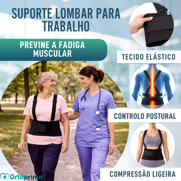 Cinta Lombossagrada de Trabalho | Ortótese Ajustável
